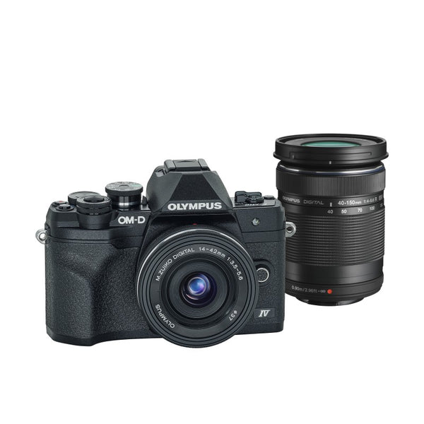 Olympus OM-D E-M10 Mark IV Kit (14-42mm EZ) (40-150mm) Black